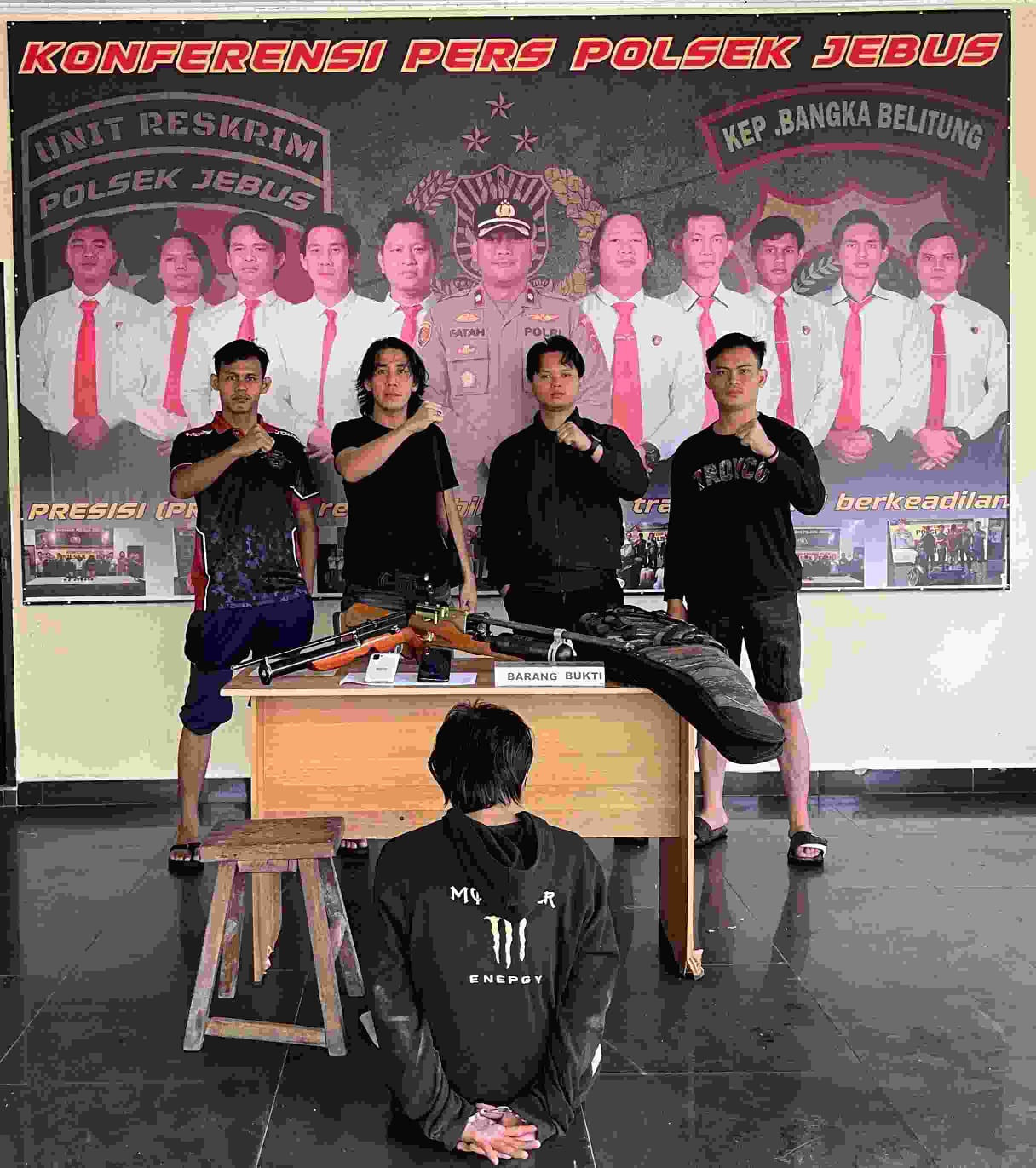 Polsek Jebus Polres Bangka Barat Tangkap Pelaku Pencurian, Warga Puput Atas Kembali Merasa Aman