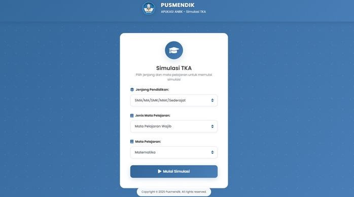 Simulasi TKA 2025: Link, Jadwal dan Tata Cara Aksesnya